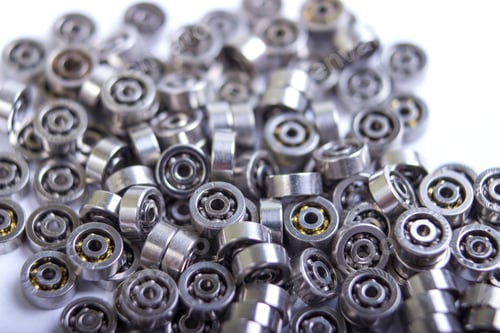 Preview: Used ball bearing on white background