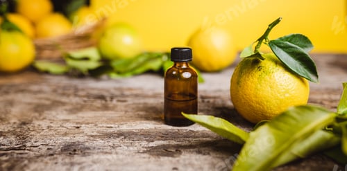 Preview: Bergamot Fruit of Calabria on a Wooden Table