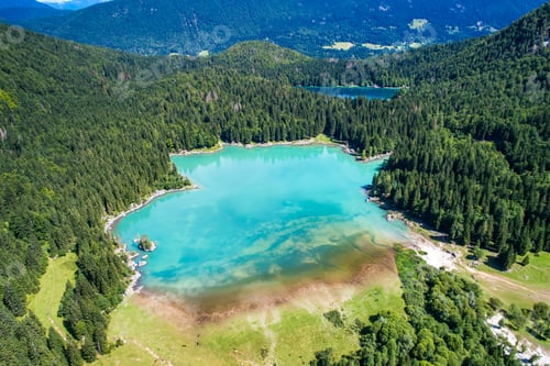 Preview: Lake Lago di Fusine Superiore Italy Alps.