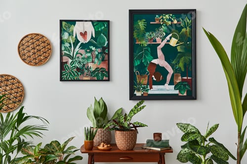 Preview: Domestic interior of living room