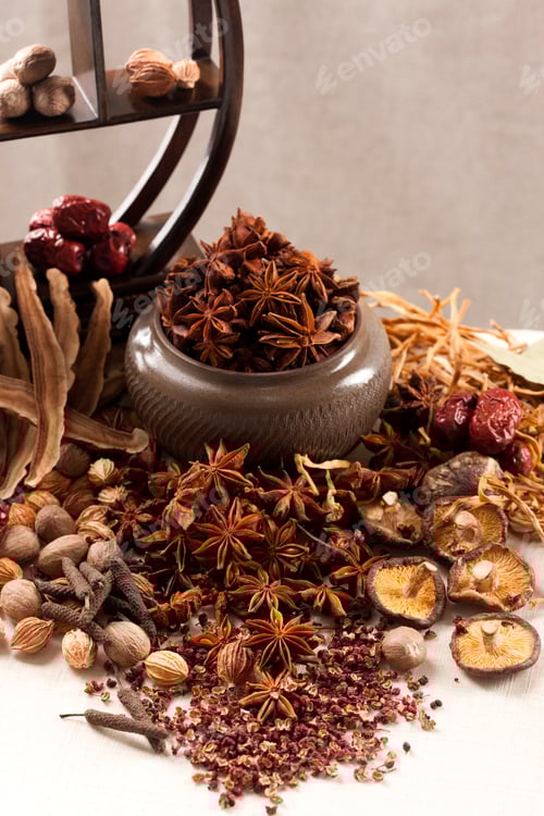 Preview: Close-up of different spices