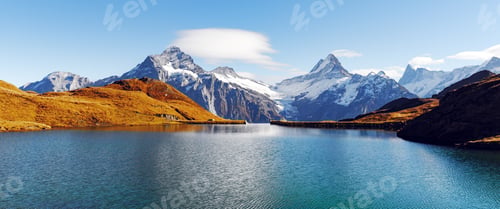 Preview: Bachalpsee lake in Swiss Alps mountains
