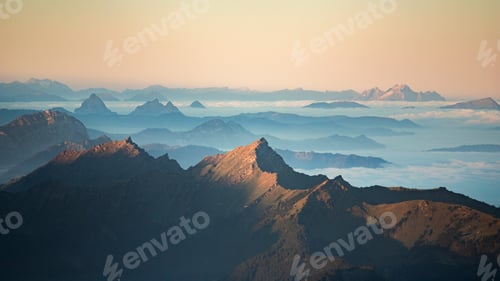 Preview: Sun-Kissed Ridge from Säntis