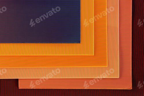 Preview: top view of arrangement of colorful paper sheets backdrop