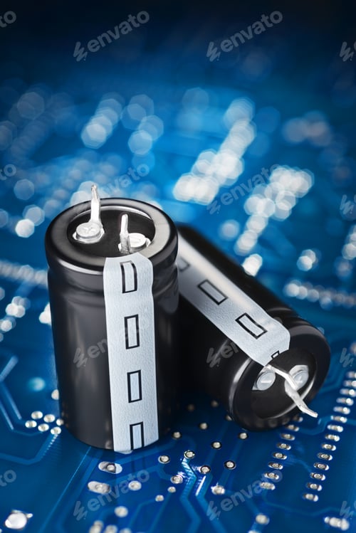 Preview: Printed circuit board and capacitor