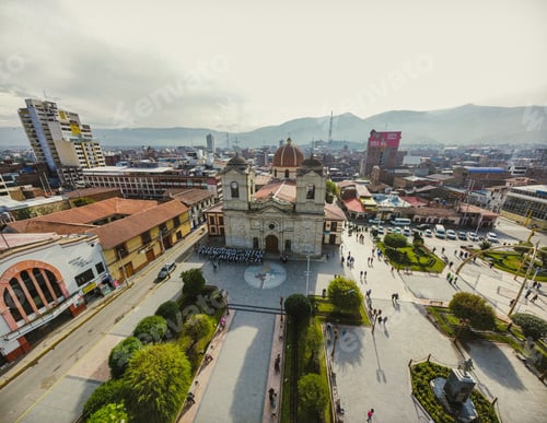 Preview: City in Peru on a sunny day