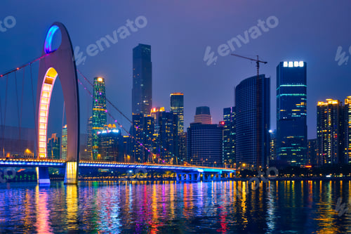Preview: Guangzhou skyline. Guangzhou, China
