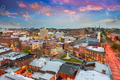 Preview: Macon, Georgia, USA Downtown Skyline