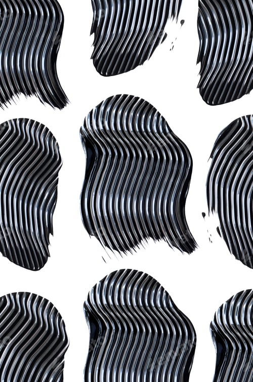 Preview: pattern cosmetic smear of black mascara on white background