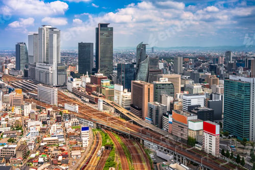 Preview: Nagoya, Japan Downtown City Skyline