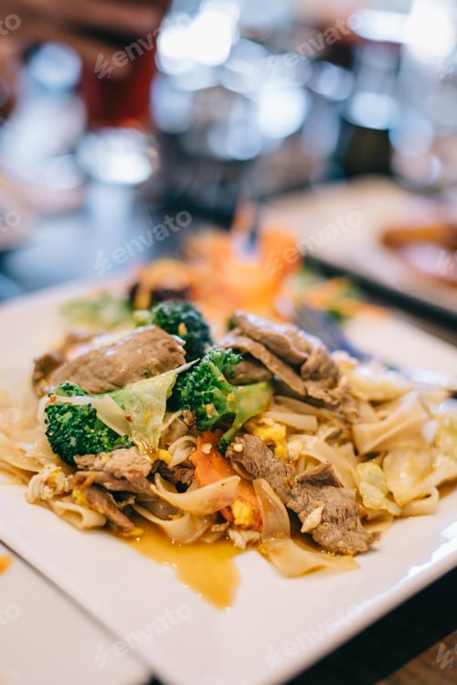 Preview: Yummy Thai food at Thai restaurant.