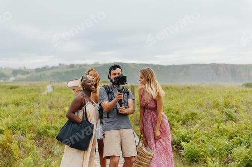 Preview: filmmaker working with models