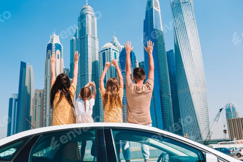 Preview: Summer car trip and young family on vacation