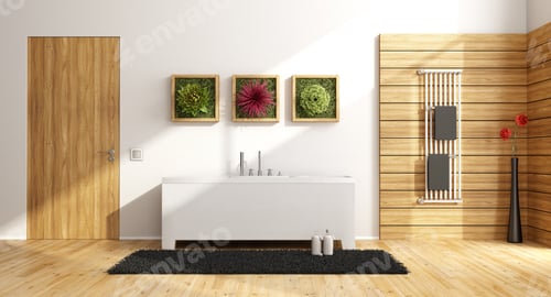 Preview: Modern bathroom with bathtub