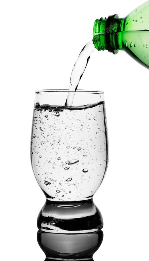 Preview: Sparkling Water Pouring into a Glass