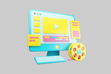 Preview: Cartoon film editing computer reel