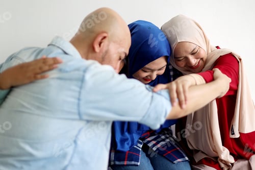 Preview: Family Embracing Each Other