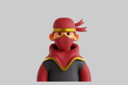 Preview: Cartoon ninja character