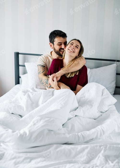 Preview: couple love bedroom romance happy relationship valentine day