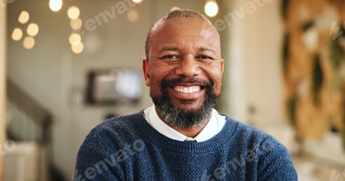 Preview: Smile, professional and portrait of mature businessman in hotel for corporate conference. Happy, co