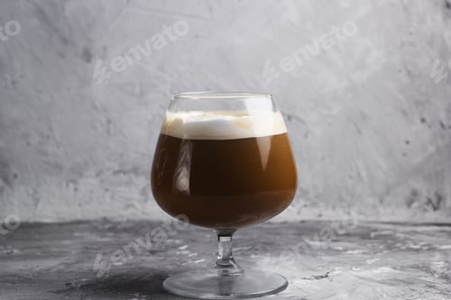 Refreshing Cold Brew Coffee with Creamy White Foam