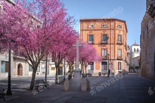 Preview: Religious Cross at Plazuela de Pedro Davila Square - Avila, Spain