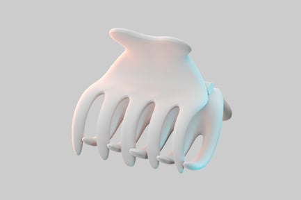 Preview: Hair clip claw, white