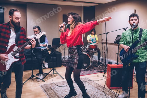 Preview: Musician rehearsing studio