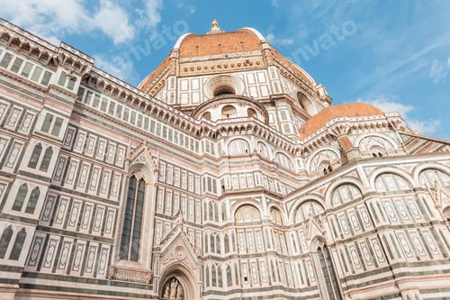 Preview: Beautiful historic famous cathedral architecture in the amazing European city of Florence, Italy