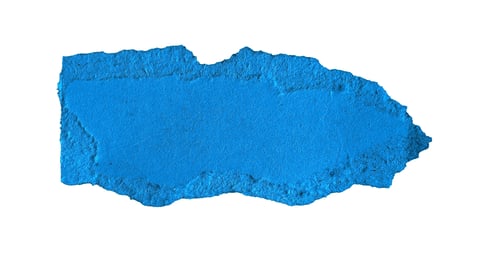Preview: blue pieces of sheet of paper on white isolated background