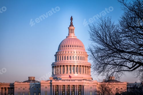 Preview: Dome of United States Capitol Building - Washington, DC, USA
