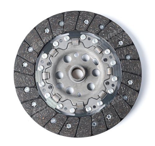 Preview: New automotive clutch on a white background