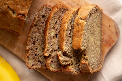 Preview: Homemade Banana Bread Ready to Eat
