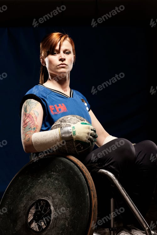 Preview: Para rugby player in wheelchair