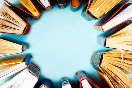 Preview: Pile of old books