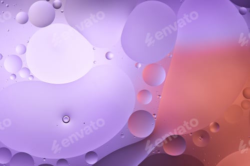 Preview: abstract purple and pink color texture from mixed water and oil bubbles