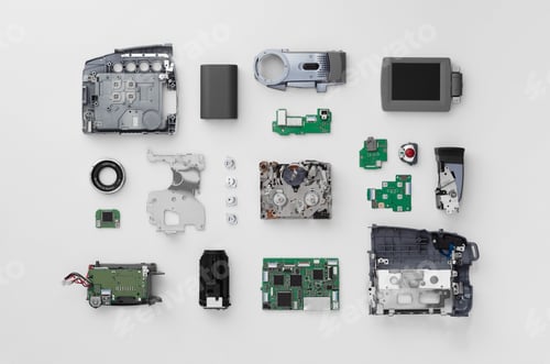 Preview: Parts of a mini DV video camera