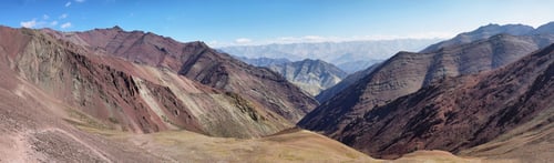 Preview: View from Kongmaru La Pass along Markha Valley trek, Ladakh, India.