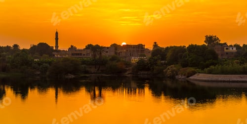 Preview: Sailing from Luxor to Aswan, view of traditional villages and the nature of the Nile river