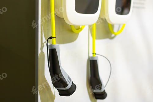 Preview: A modern electrical fast charger for the electrical or hybrid PHEV automobiles. An Energy power of