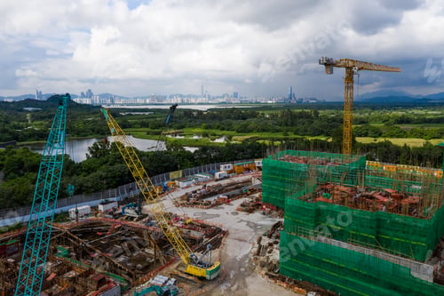 Preview: Tin Shui Wai, Hong Kong, 02 September 2018:- Top view of construction site