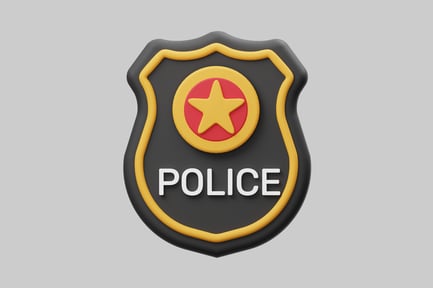 Preview: Police badge security shield icon