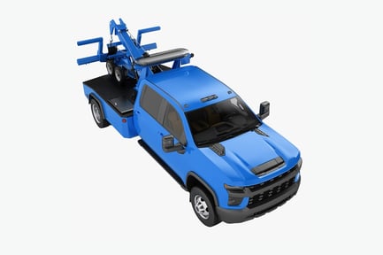 Preview: Blue Towing Truck, Emergency Vehicle