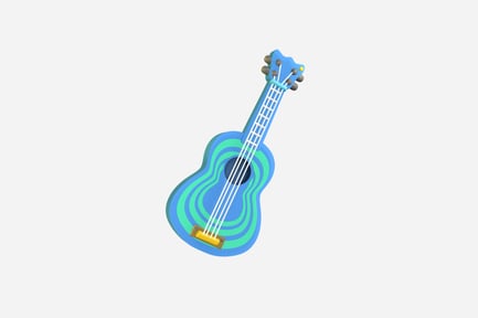 Preview: Ukulele 3D Illustrations