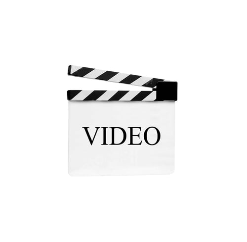 Preview: Film clapperboard with clipping path