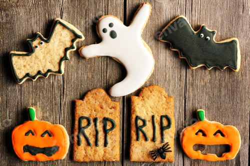 Preview: Halloween homemade gingerbread cookies