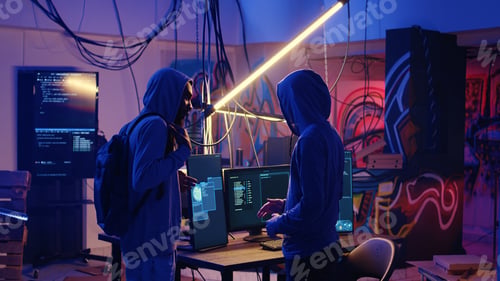 Preview: Hooded criminals in underground ghetto