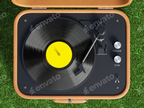 Preview: Vinyl player top view