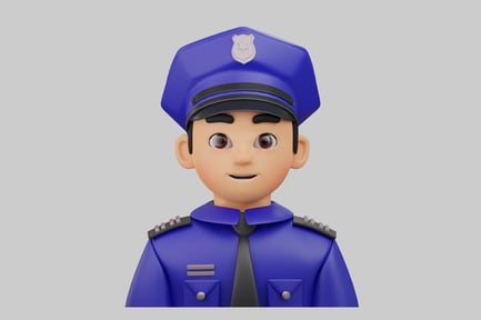 Preview: Friendly cartoon officer