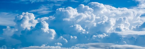 Preview: View of thick white cloud and blue sky pictures background and texture